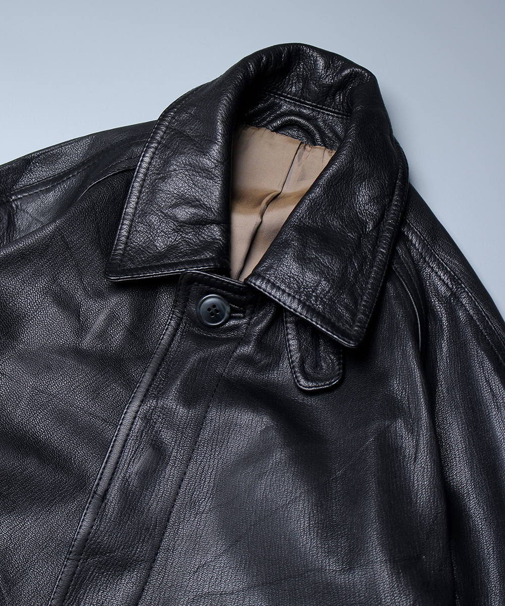 Leather works exclusively BEAMS sheep skin leather jacket