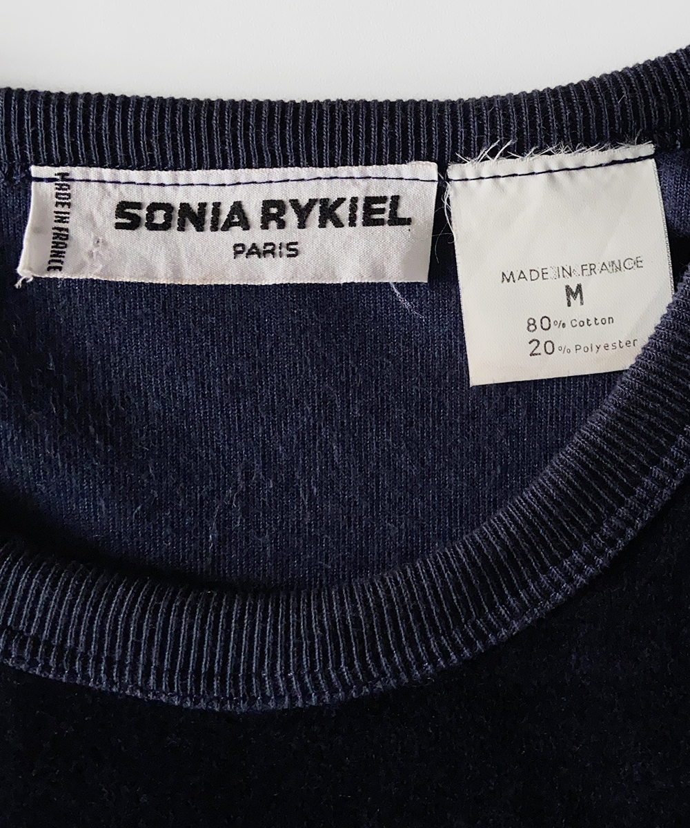 SONIA RYCIEL velour cropped tshirt
