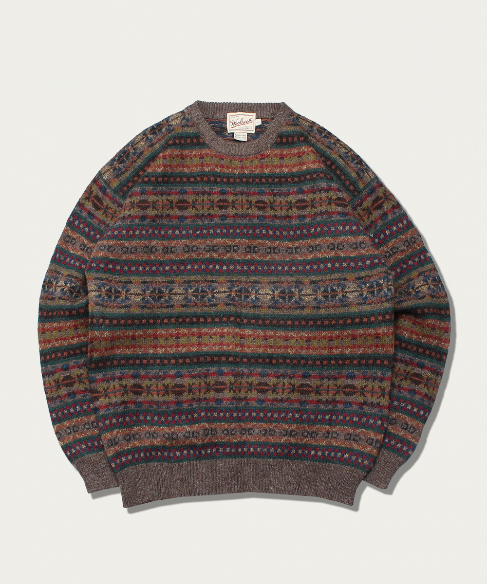 WOOLRICH fairisle wool sweater