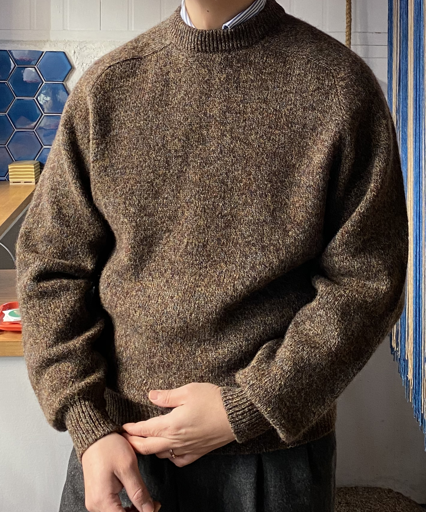 TETSU shetland wool sweater