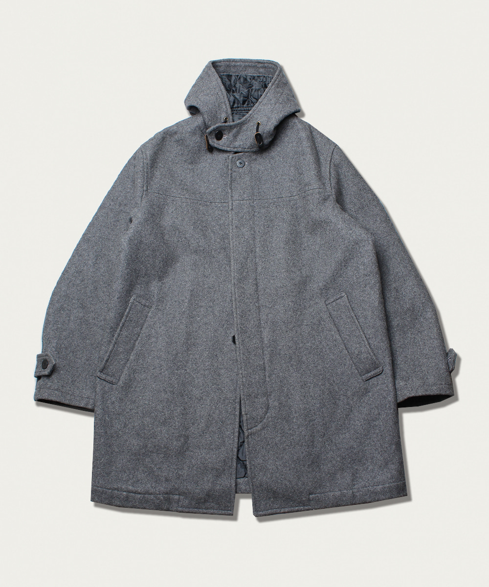Caraway melton wool hood coat