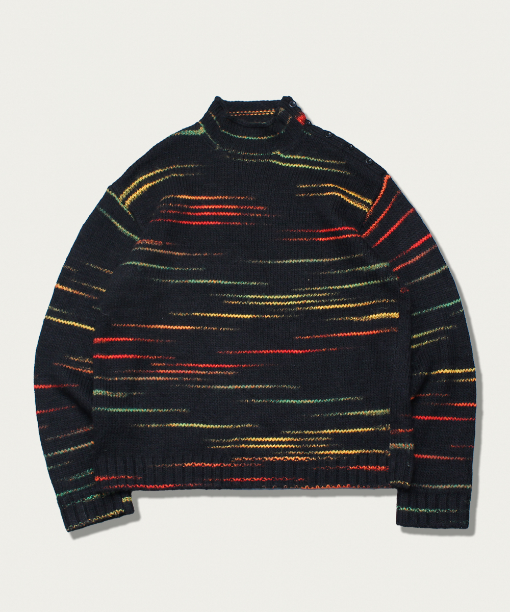 ARMANI EXCHANGE mocneck wool sweater