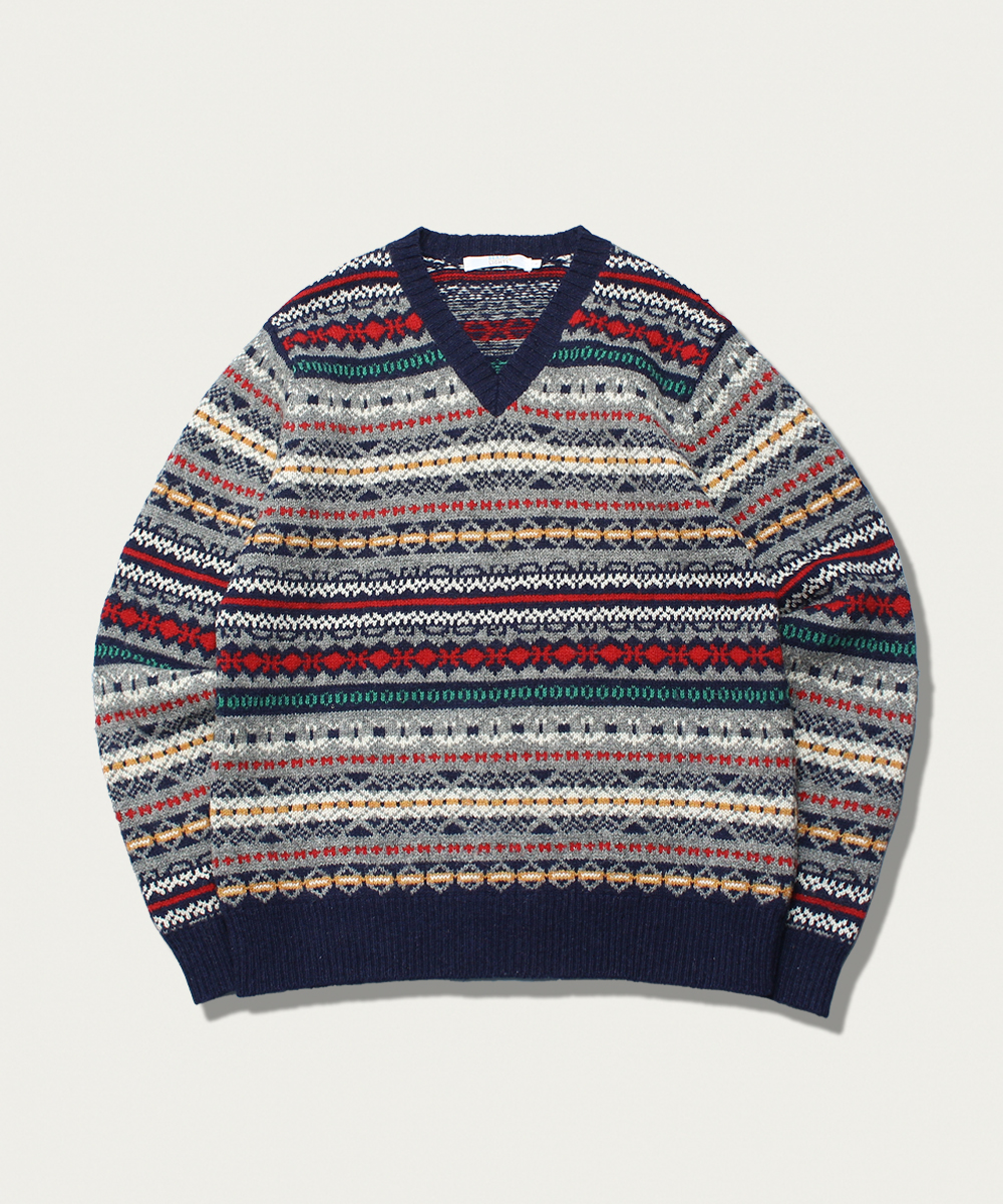 BEAMS faisle wool sweater