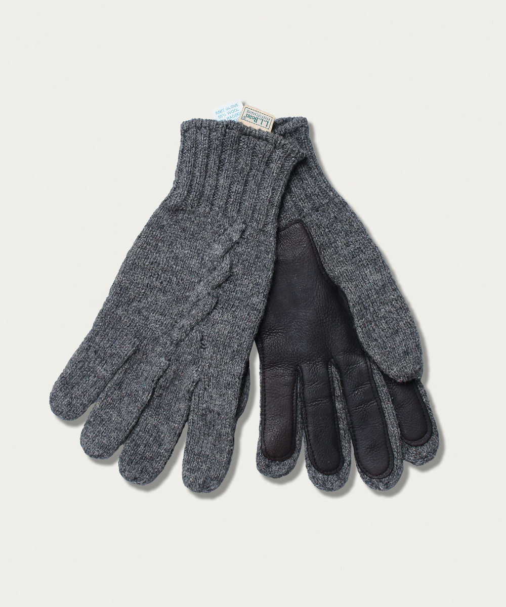 LL.bean USA deerskin wool gloves