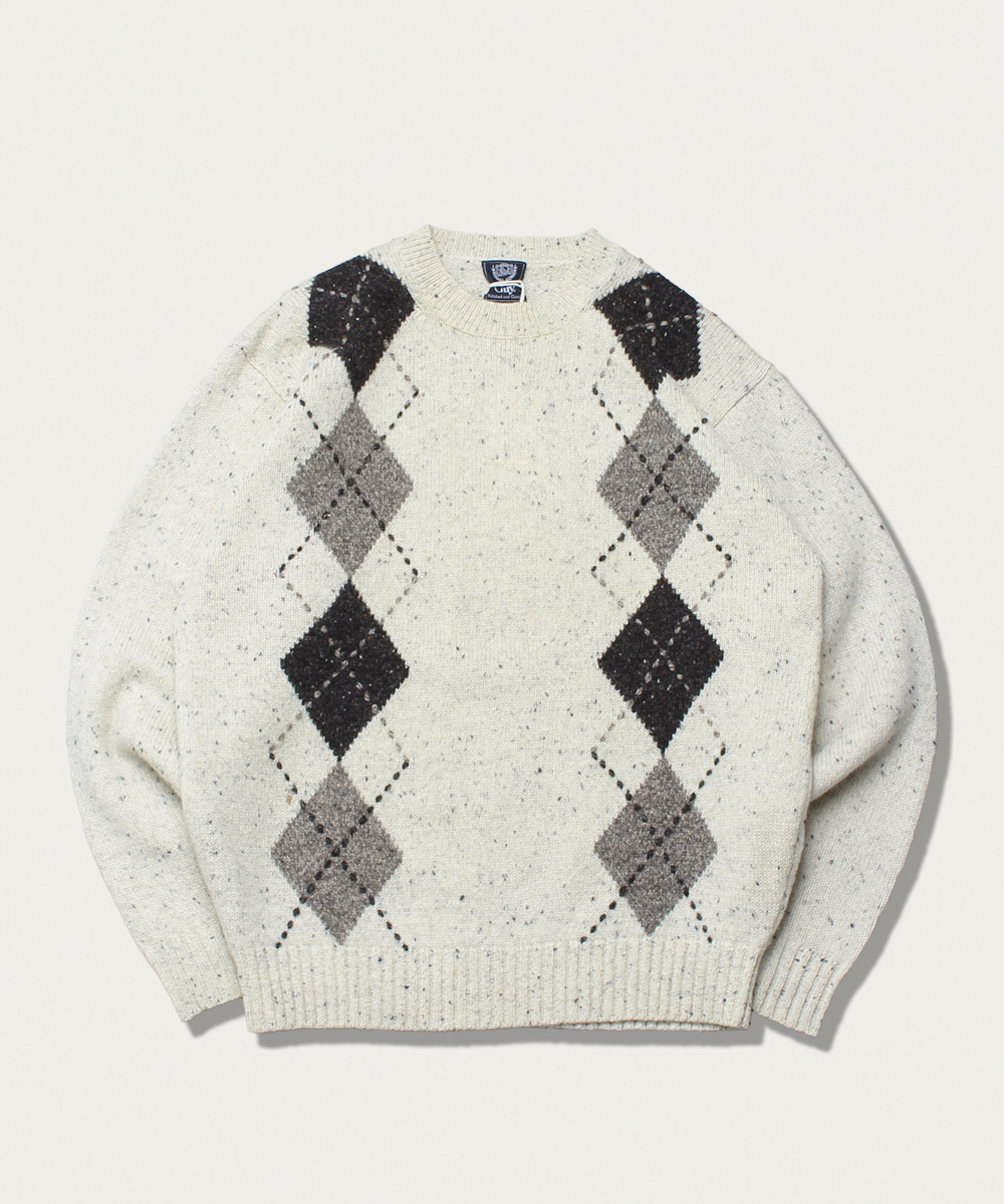 Guy argyle wool sweater
