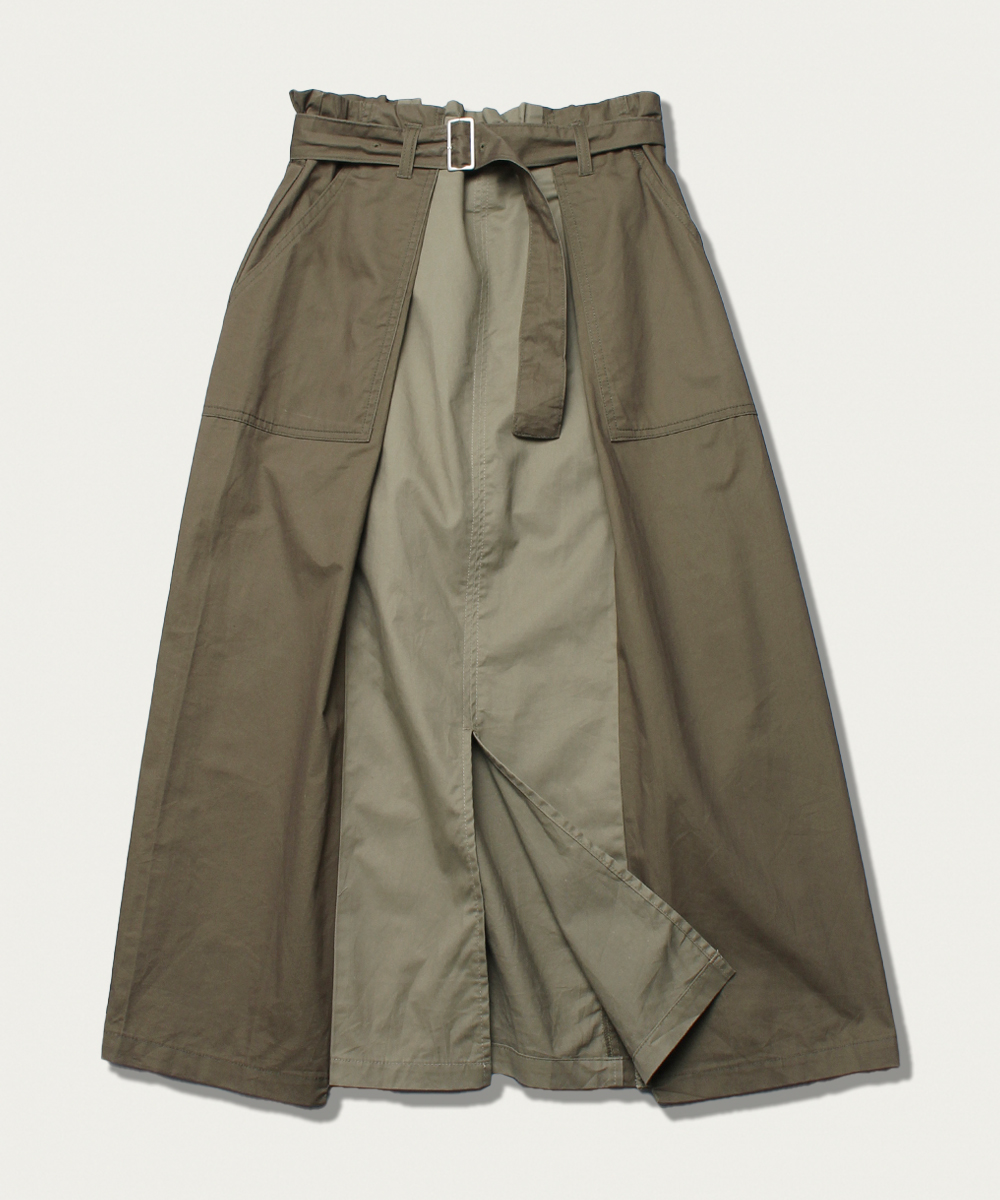 Ciao panic belted fatigue skirt